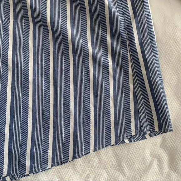 Jermyn Street Thomas Pink London Men's Dress Shirt Blue Striped French Cuff 16.5 - Picture 7 of 12